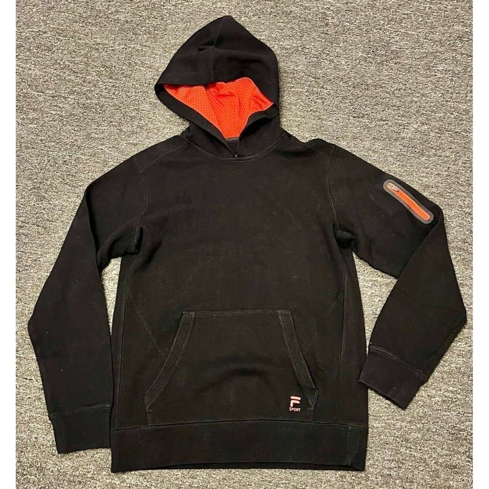 Fila Sport - Boys Black/Red Hoodie Sz Lg